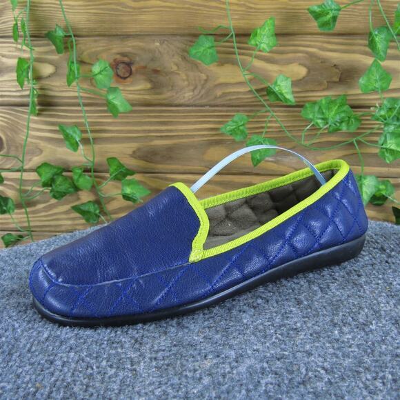 Aerosoles Women's‎ Navy Loafer Blue Leather Sz 8 Medium Gently Used 2025 - Picture 1 of 6